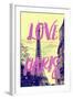 Paris Fashion Series - Love Paris - Eiffel Tower II-Philippe Hugonnard-Framed Photographic Print