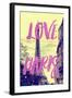 Paris Fashion Series - Love Paris - Eiffel Tower II-Philippe Hugonnard-Framed Photographic Print