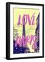 Paris Fashion Series - Love Paris - Eiffel Tower II-Philippe Hugonnard-Framed Photographic Print