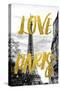 Paris Fashion Series - Love Paris - Eiffel Tower IV-Philippe Hugonnard-Stretched Canvas