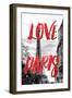 Paris Fashion Series - Love Paris - Eiffel Tower V-Philippe Hugonnard-Framed Photographic Print