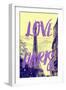 Paris Fashion Series - Love Paris - Eiffel Tower-Philippe Hugonnard-Framed Photographic Print