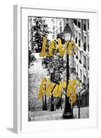 Paris Fashion Series - Love Paris - Stairs of Montmartre-Philippe Hugonnard-Framed Photographic Print