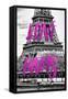 Paris Fashion Series - Love Paris - The Eiffel Tower-Philippe Hugonnard-Framed Stretched Canvas
