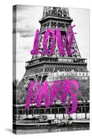 Paris Fashion Series - Love Paris - The Eiffel Tower-Philippe Hugonnard-Stretched Canvas