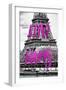 Paris Fashion Series - Love Paris - The Eiffel Tower-Philippe Hugonnard-Framed Photographic Print