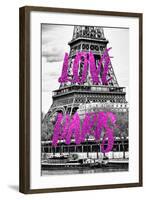 Paris Fashion Series - Love Paris - The Eiffel Tower-Philippe Hugonnard-Framed Photographic Print