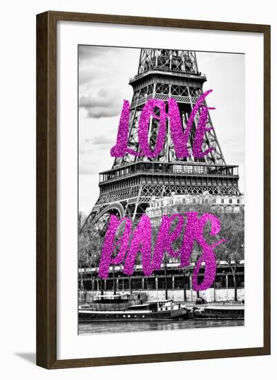 Paris Fashion Series - Love Paris - The Eiffel Tower-Philippe Hugonnard-Framed Photographic Print