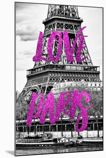 Paris Fashion Series - Love Paris - The Eiffel Tower-Philippe Hugonnard-Mounted Photographic Print