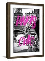 Paris Fashion Series - Paris Chic - Eiffel Tower and Carousel II-Philippe Hugonnard-Framed Photographic Print