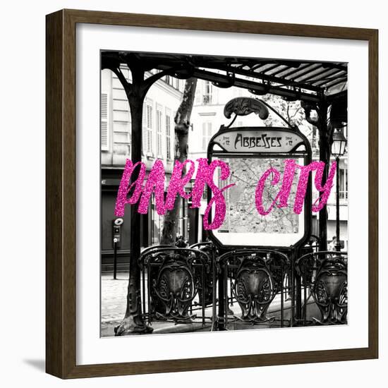 Paris Fashion Series - Paris City - Metro Abbesses II-Philippe Hugonnard-Framed Photographic Print