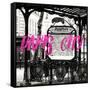 Paris Fashion Series - Paris City - Metro Abbesses II-Philippe Hugonnard-Framed Stretched Canvas