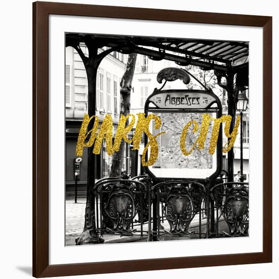 Paris Fashion Series - Paris City - Metro Abbesses-Philippe Hugonnard-Framed Photographic Print