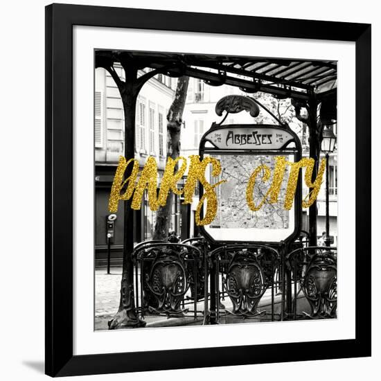 Paris Fashion Series - Paris City - Metro Abbesses-Philippe Hugonnard-Framed Photographic Print