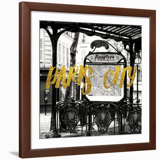 Paris Fashion Series - Paris City - Metro Abbesses-Philippe Hugonnard-Framed Photographic Print