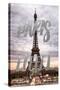 Paris Fashion Series - Paris Eiffel II-Philippe Hugonnard-Stretched Canvas