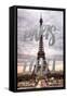 Paris Fashion Series - Paris Eiffel II-Philippe Hugonnard-Framed Stretched Canvas