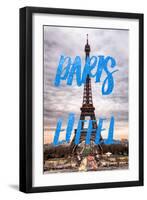 Paris Fashion Series - Paris Eiffel III-Philippe Hugonnard-Framed Photographic Print