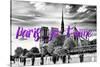 Paris Fashion Series - Paris, je t'aime - Notre Dame Cathedral II-Philippe Hugonnard-Stretched Canvas