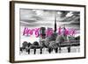 Paris Fashion Series - Paris, je t'aime - Notre Dame Cathedral III-Philippe Hugonnard-Framed Photographic Print