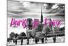 Paris Fashion Series - Paris, je t'aime - Notre Dame Cathedral III-Philippe Hugonnard-Mounted Photographic Print