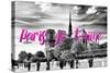 Paris Fashion Series - Paris, je t'aime - Notre Dame Cathedral III-Philippe Hugonnard-Stretched Canvas