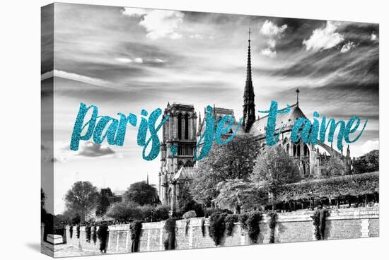 Paris Fashion Series - Paris, je t'aime - Notre Dame Cathedral V-Philippe Hugonnard-Stretched Canvas