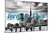 Paris Fashion Series - Paris, je t'aime - Notre Dame Cathedral V-Philippe Hugonnard-Mounted Photographic Print