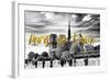 Paris Fashion Series - Paris, je t'aime - Notre Dame Cathedral-Philippe Hugonnard-Framed Photographic Print