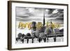 Paris Fashion Series - Paris, je t'aime - Notre Dame Cathedral-Philippe Hugonnard-Framed Photographic Print