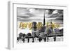 Paris Fashion Series - Paris, je t'aime - Notre Dame Cathedral-Philippe Hugonnard-Framed Photographic Print