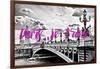 Paris Fashion Series - Paris, je t'aime - Paris Bridge II-Philippe Hugonnard-Framed Photographic Print