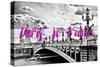 Paris Fashion Series - Paris, je t'aime - Paris Bridge II-Philippe Hugonnard-Stretched Canvas