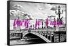 Paris Fashion Series - Paris, je t'aime - Paris Bridge II-Philippe Hugonnard-Framed Stretched Canvas