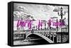 Paris Fashion Series - Paris, je t'aime - Paris Bridge II-Philippe Hugonnard-Framed Stretched Canvas