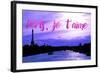 Paris Fashion Series - Paris, je t'aime - Seine River at Sunset III-Philippe Hugonnard-Framed Photographic Print