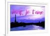 Paris Fashion Series - Paris, je t'aime - Seine River at Sunset III-Philippe Hugonnard-Framed Photographic Print