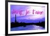Paris Fashion Series - Paris, je t'aime - Seine River at Sunset III-Philippe Hugonnard-Framed Photographic Print