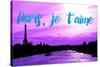 Paris Fashion Series - Paris, je t'aime - Seine River at Sunset IV-Philippe Hugonnard-Stretched Canvas