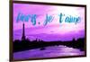 Paris Fashion Series - Paris, je t'aime - Seine River at Sunset IV-Philippe Hugonnard-Framed Photographic Print