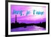 Paris Fashion Series - Paris, je t'aime - Seine River at Sunset IV-Philippe Hugonnard-Framed Photographic Print