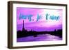 Paris Fashion Series - Paris, je t'aime - Seine River at Sunset IV-Philippe Hugonnard-Framed Photographic Print