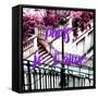 Paris Fashion Series - Paris, je t'aime - Stairs of Montmartre-Philippe Hugonnard-Framed Stretched Canvas