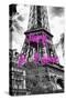 Paris Fashion Series - Paris, je t'aime - The Eiffel Tower II-Philippe Hugonnard-Stretched Canvas