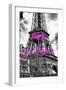 Paris Fashion Series - Paris, je t'aime - The Eiffel Tower II-Philippe Hugonnard-Framed Photographic Print