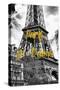 Paris Fashion Series - Paris, je t'aime - The Eiffel Tower-Philippe Hugonnard-Stretched Canvas