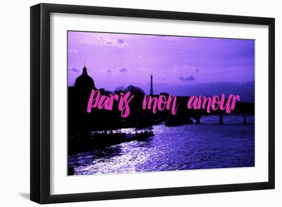 Paris Fashion Series - Paris mon amour - Sunset III-Philippe Hugonnard-Framed Photographic Print