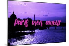 Paris Fashion Series - Paris mon amour - Sunset III-Philippe Hugonnard-Mounted Photographic Print