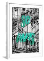 Paris Fashion Series - So Paris - Stairs of Montmartre II-Philippe Hugonnard-Framed Photographic Print