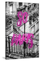 Paris Fashion Series - So Paris - Stairs of Montmartre III-Philippe Hugonnard-Stretched Canvas